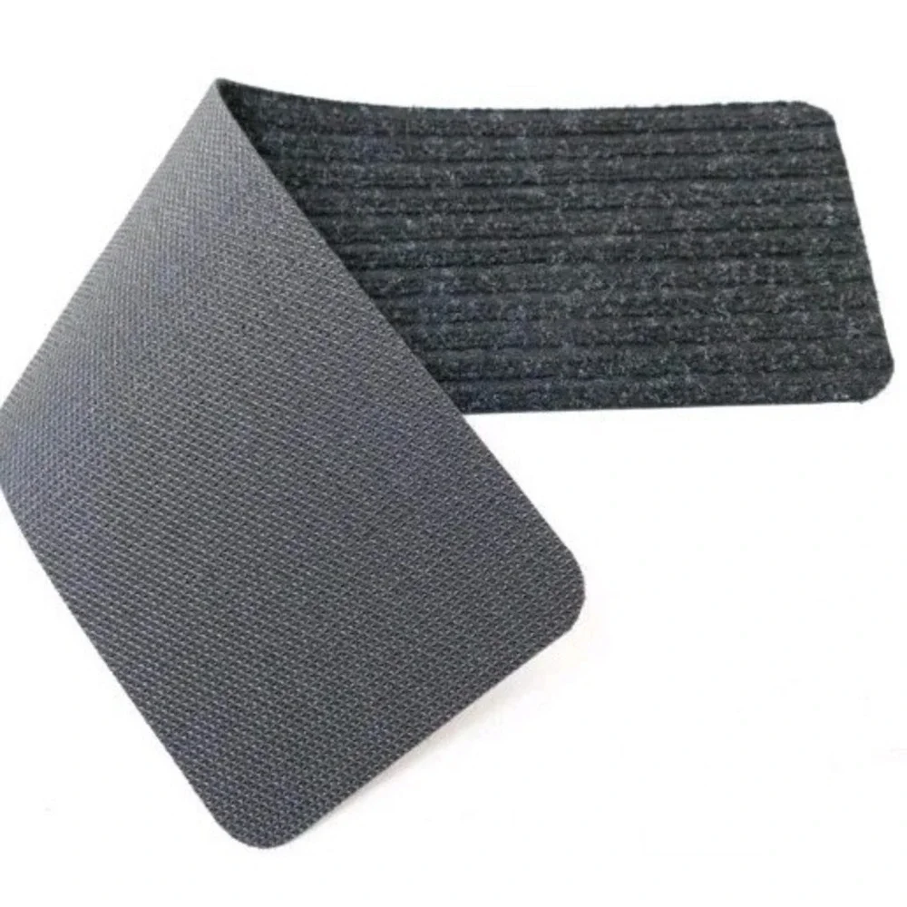 13 Pack Indoor Skid Slip Resistant Carpet Stair Treads, 8x30in, Black